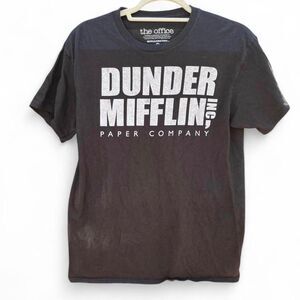 Office Men's Black Dunder Mifflin Size M Unisex